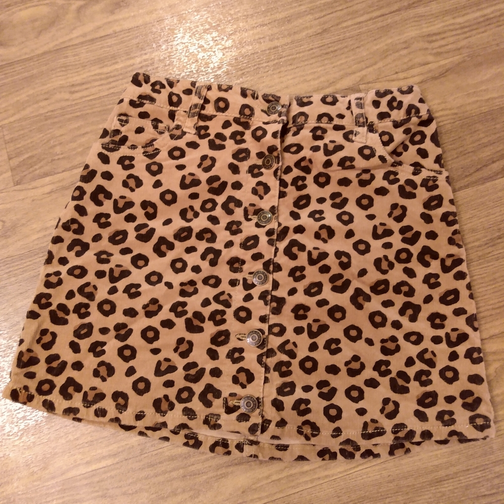 Girls Cheetah Print Skirt